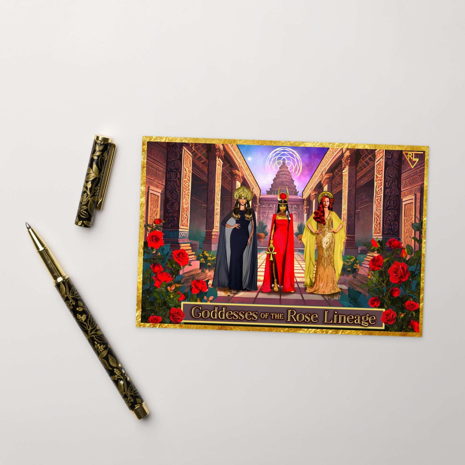 Goddesses of the Rose Lineage Postcard
