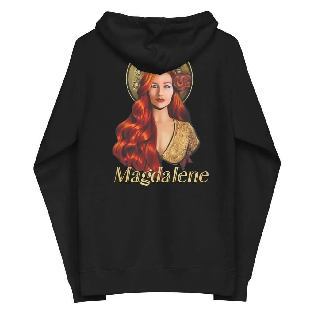 Mary Magdalene fleece zip up hoodie