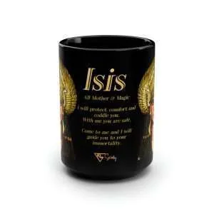 Isis Black Mug, 15oz
