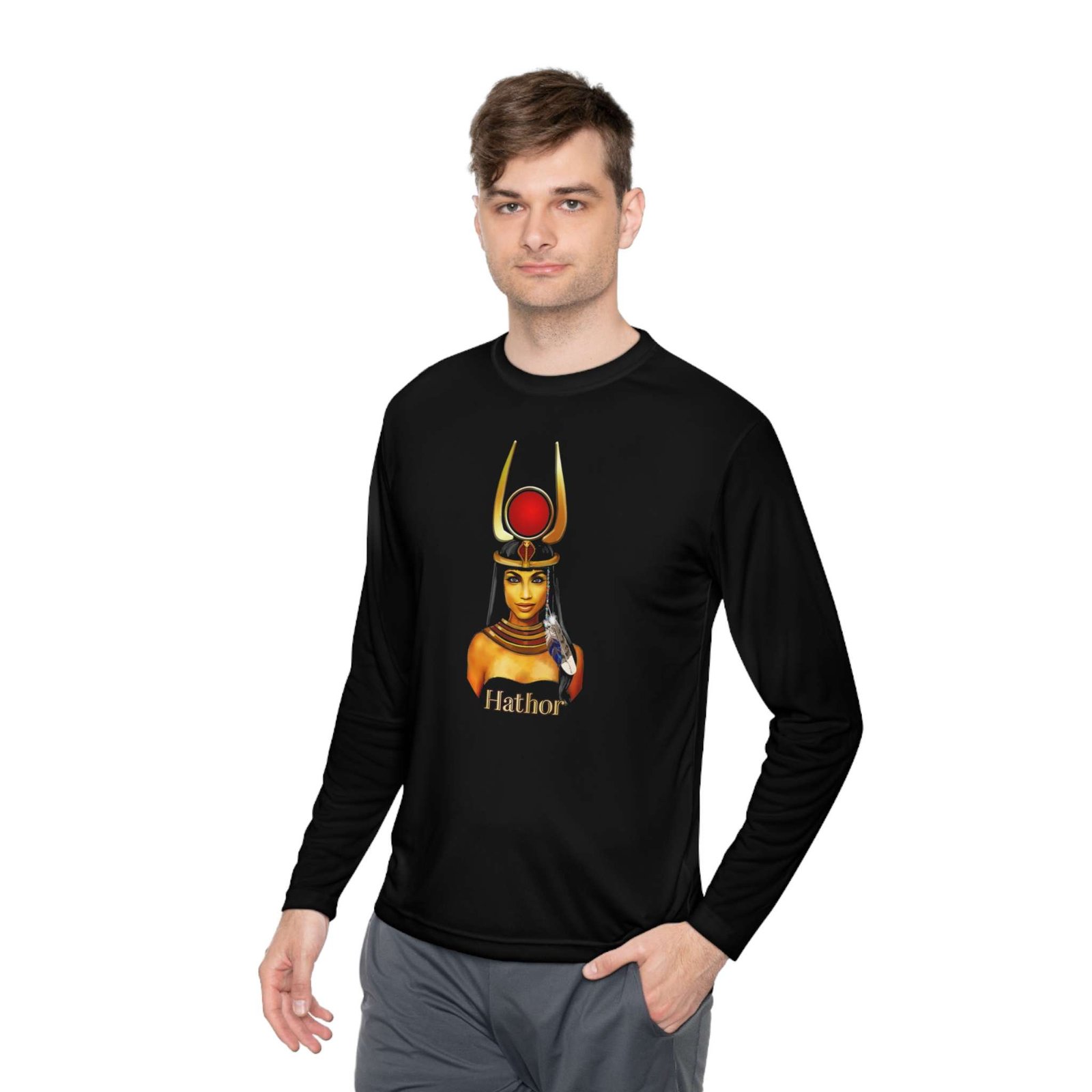 Long Sleeve Tee - Hathor Art - Feel Abundant Beauty Free - Image 3