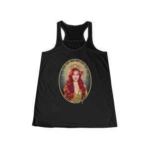Mary Magdalene Goddess Graphic Flowy Tank Top - Bohemian Style, Summer Tee, Festival Wear, Gift for Her, Casual Outing