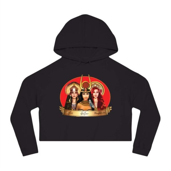 Goddesses of the Rose Lineage Cropped Hoodie