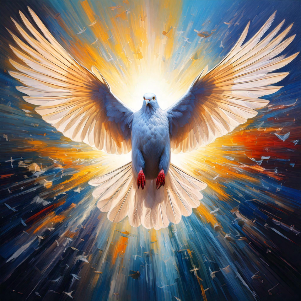 A Dove, symbol of Holy Spirit