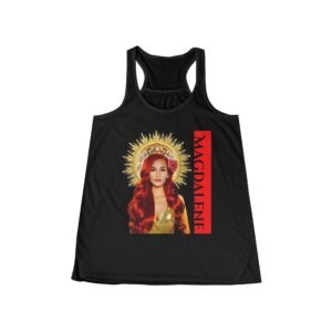 Mary Magdalene Goddess Graphic Flowy Tank Top - Bohemian Style, Summer Tee, Festival Wear, Gift for Her, Casual Outing