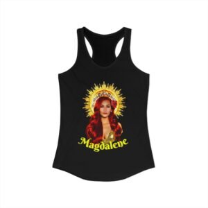 Vintage Mary Magdalene Racerback Tank, Goddess Top, Women's Workout Apparel, Summer Fashion, Unique Gift for Her
