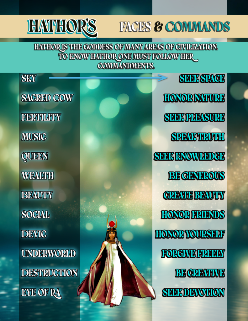 Book Project Goddesses-20 (2) Hathor's Faces and Commands